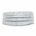Mens light grey shiny satin cummerbund formal wear pleated tuxedo waist band accessory. - Light Gray