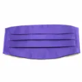 Men satin pleated cummerbund formal tuxedo belt wedding party dark purple accessory - Deep purple