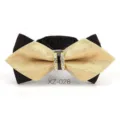 Uomini nero oro strass appuntito papillon matrimonio sposo moda accessorio xz028 - Farfalla Appuntita Contrasto Nero Oro (XZ-028)