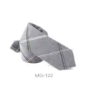 Corbata de cuadros estrecha para hombre, estilo de negocios y británico casual de estudiante. - MG-122