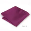 Pañuelo de bolsillo morado oscuro para hombre pañuelo de traje con motivo H formal - Morado Oscuro Rojo Patrón H