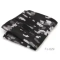 Pañuelo de bolsillo camuflaje negro y gris, elegante pochette para traje de hombre formal. - Negro Blanco Gris Camuflaje