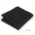 Pañuelo de bolsillo negro con paisley para hombres, accesorio clásico de traje formal elegante. - Negro Paisley Jacquard