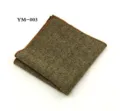 Heren bruin tweed pochet wollen mix zakdoek voor formele pakken stijlvol accessoire. - Bruin