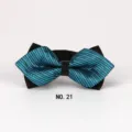 Modische glitzernde spitze Fliege für Herren Hochzeit britischer Stil Anzug Halsbekleidung - NO.21
