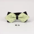 Herren spitze Fliege gruen geometrisches Muster Hochzeit Braeutigam formeller Halsschmuck. - NO.26