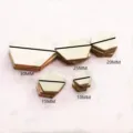 Φυσικά ημιτελή ξύλινα εξάγωνα κομμάτια DIY χειροτεχνίας διακοσμητικές φέτες. - 100 Τεμ (15mm)