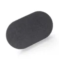 Testa di spugna di pulizia ovale nera di ricambio per cucina domestica bagno piastrelle lavandino - Nero