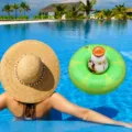 Aufblasbarer Zitronen Pool Getränkehalter, schwimmender Becherhalter für Sommer Party. - Zitronen-Untersetzer