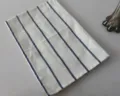 Japanese style striped fabric placemat variant, blue and white cotton table mat for home. - Thin Stripes