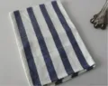 Blue and white striped placemat table mat cotton linen kitchen dining room napkin home decor - Wide Stripes