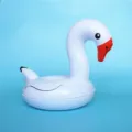 Aufblasbarer weißer Schwan Getränkehalter für den Pool, süßer PVC schwimmender Untersetzer. - Weißer Schwan-Untersetzer