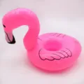 Rosa Flamingo aufblasbarer Getränkehalter Schwimmring für Pool Party Becherhalter Spielzeug - Großer Flamingo-Untersetzer