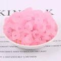 Cabochon in resina a forma di cuore glassato rosa per lavori fai da te e creazione di gioielli. - Rosa chiaro