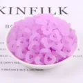 Cabochon in resina a forma di cuore glassato viola per fai da te e decorazione. - Viola chiaro