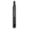 Cúter negro, cuchillo de manualidades resistente con hoja retráctil para oficina y paquetes. - Cúter con hoja negra / Gris