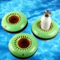 Aufblasbarer Kiwifrucht Getränkehalter, süßer Schwimmbecher Getränke Pool Schwimmer für Sommer. - Kiwi-Untersetzer