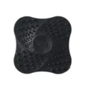 Filtre Evier Silicone Gris Fonce Attrape Cheveux Bouchon De Bonde Salle De Bain Anti Blocage - Noir