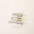 Acrylic acetate hair clip 3-piece set, elegant oval and rectangular design for women styling. - 12#
