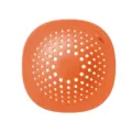 Oranger Silikon Spülbecken Abfluss Sieb Matte für Küche und Bad Anti-Verstopfung - Bodenablauf Orange