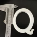 White wooden letter Q decorative prop, perfect for wedding home decor, precise size display. - White Letter Q