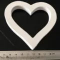 White wooden heart shape decoration ornament photography prop for wedding home decor display item - Large Heart