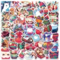 Christmas waterproof stickers pack cute cartoon decals for laptop luggage water bottle - 50 Pcs Christmas Funny Gift Stickers