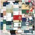Christmas stickers waterproof holiday labels set for laptop suitcase water bottle gifts - 60 Sheets Christmas 5