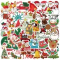 Weihnachten wasserdichte Aufkleber Set fuer Laptop Koffer Wasserflasche Dekoration - DD139