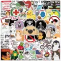 50 Stk. lustige Meme Sticker Pack wasserdichte Vinyl Aufkleber für Laptop Skateboard Koffer - YCK212