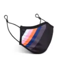 Wiederverwendbare waschbare Baumwoll-Staubmaske mit verstellbaren Ohrschlaufen und Streifen. - M / 73012 (Bedruckt)
