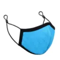 Wiederverwendbare blaue Stoff Gesichtsmaske mit verstellbaren Ohrenschlaufen Staubschutz. - M / 13001 (Kindermodell)