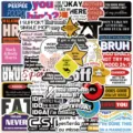 Lustige wasserdichte Vinyl Sticker Pack, witzige Meme Sprüche Aufkleber für Laptop Auto. - YCK214