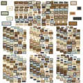 Vintage englische Wort Sticker Tagebuch Scrapbook ästhetische dekorative Schreibwaren 8 Bogen - 8 Stück/Packung