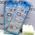 Schattige konijn dagboek stickers waterdichte PET leuke dier decoratieve stickers voor knutselen - Standaard