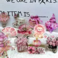 Roze watercolor PET decoratieve stickers set voor DIY scrapbooking en laptop decoratie. - Roze Pastel / 50 Vellen