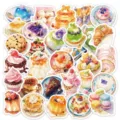 Cute watercolor dessert stickers set, sweet cake and pastry DIY decorative stickers for laptop phone - Drink Shop Series