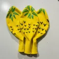 Grandi palloncini in lattice stampati ananas rotondi per festa e compleanno di bambini. - Ananas