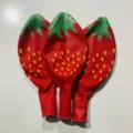 Set di palloncini in lattice fragola da 36 pollici, perfetto per feste di compleanno. - Fragola