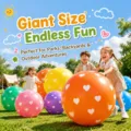 Large 36 inch outdoor play inflatable ball with cute heart patterns for kids party fun - Heart Mix / 1 Piece/Pack