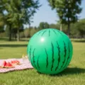 Watermelon beach inflatable ball, large round outdoor toy for park games, summer party supply. - Watermelon / 36 Inch (5 Pieces Pack)