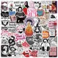 Set di adesivi impermeabili in vinile per amanti dei libri dark romance e diari - 50 Fogli