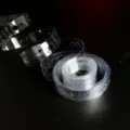 Transparent double-hole balloon connecting chain strip, 5M length with 110 holes for party. - 5M Roll