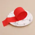 Red crepe paper roll 4.5cm wide and 22m long for decorative party backgrounds and crafts. - 4.5 cm x 22 m / Red