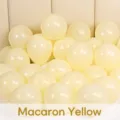 Macaron thickened latex balloons for wedding birthday party scene decoration and setup - Macaron Yellow