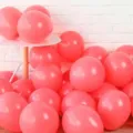 Pink macaron thickened latex balloons set for romantic wedding, birthday party and event decor. - Macaron Red
