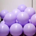 Macaron thickened purple balloons set of 100 for wedding and birthday party decor. - Macaron Purple