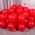Set di pallonetti perlati rossi per decorazioni di feste di compleanno matrimonio - Rosso Perlato
