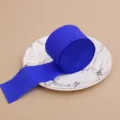 Blue Crepe Paper Roll 4.5cm x 22m for Backdrop Party Wall Decoration Crafts Supplies - 4.5 cm x 22 m / Sapphire Blue