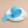 Light blue crepe paper roll 4.5cm width 22m length DIY background wall decor crafts. - Light Blue